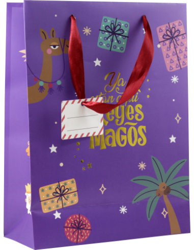 BOLSA PAPEL REYES MAGOS S (24X10X32 CM) FOIL...