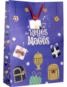 BOLSA JUMBO REYES MAGOS (40X70X18 CM) COLORES SURTIDOS... 2