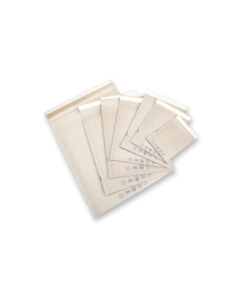 CAJA 50 BOLSAS ECO AIR BAG ACOLCHADA BICAPA Nº 20 KRAFT AUTOADHESIVO MEDIDA INTERIOR 350X470 MM SAM 146299