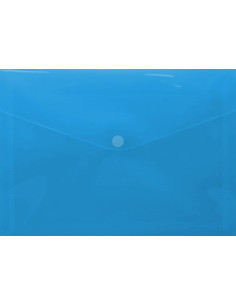 SOBRE PORTADOCUMENTOS CON VELCRO A4 AZUL POLIPROPILENO...