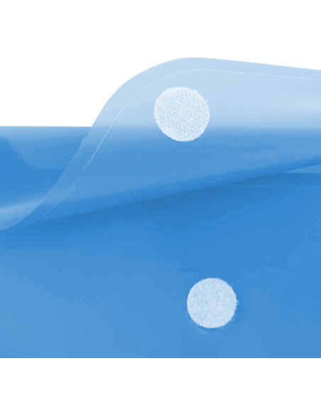 SOBRE PORTADOCUMENTOS CON VELCRO A4 AZUL POLIPROPILENO INGRAF 332731