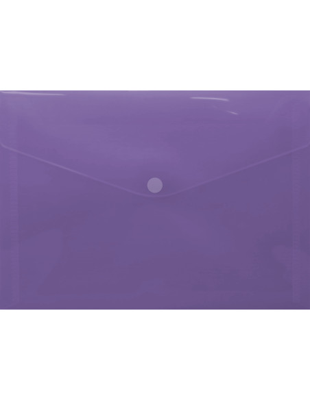 SOBRE PORTADOCUMENTOS CON VELCRO A4 MORADO POLIPROPILENO INGRAF 332735