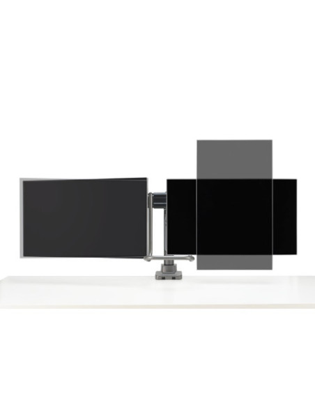 BRAZO PARA DOS MONITORES SMARTFIT ERGO CON BARRA TRANSVERSAL Y ASA HASTA 32 PULGADAS KENSINGTON K58272WW