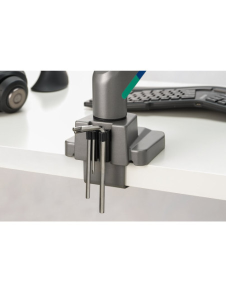 BRAZO PARA DOS MONITORES SMARTFIT ERGO CON BARRA TRANSVERSAL Y ASA HASTA 32 PULGADAS KENSINGTON K58272WW