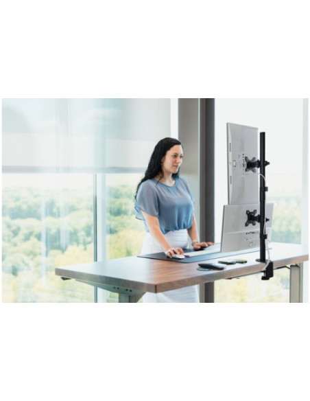 BRAZO VERTICAL PARA DOS MONITORES (2 PANTALLAS HORIZONTAL DE HASTA 32" Y 29" EN VERTICAL) KENSINGTON K53802WW