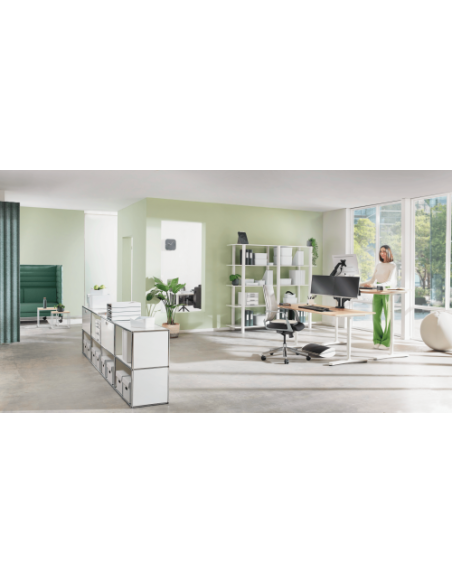 BRAZO PARA MONITOR DUAL ERGO SPACESAVING COLOR GRIS OSCURO LEITZ 65370089