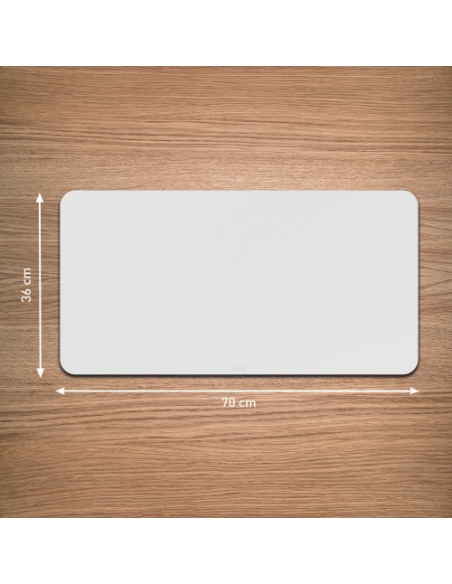 ALFOMBRILLA DE SOBREMESA RECICLADA DE PIEL 70 X 36 CM COLOR GRIS CLARO LEITZ 53850085