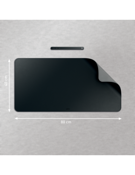 ALFOMBRILLA DE SOBREMESA 80 X 40 CM COLOR NEGRO LEITZ 53820095