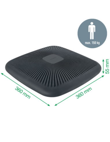 COJIN DE ASIENTO ACTIVE WOBBLE GRIS OSCURO ERGO...