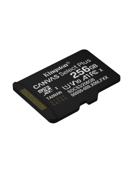 KINGSTON 256GB microSDXC Canvas Select Plus Gen3 150MB/s A1 Card + Adapter