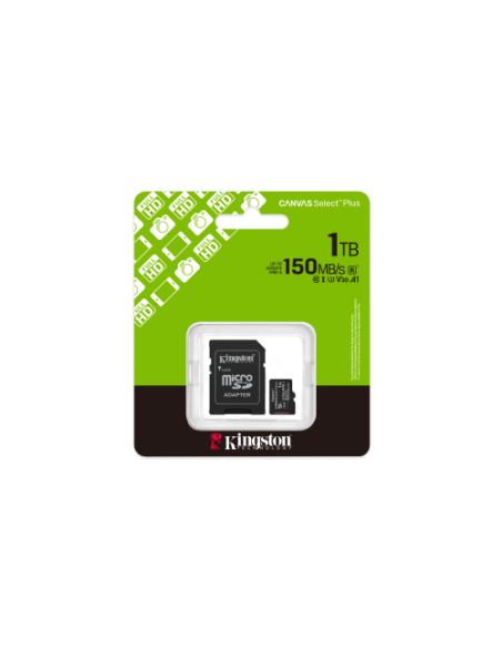 KINGSTON 1TB microSDXC Canvas Select Plus Gen3 150MB/s A1 Card + Adapter