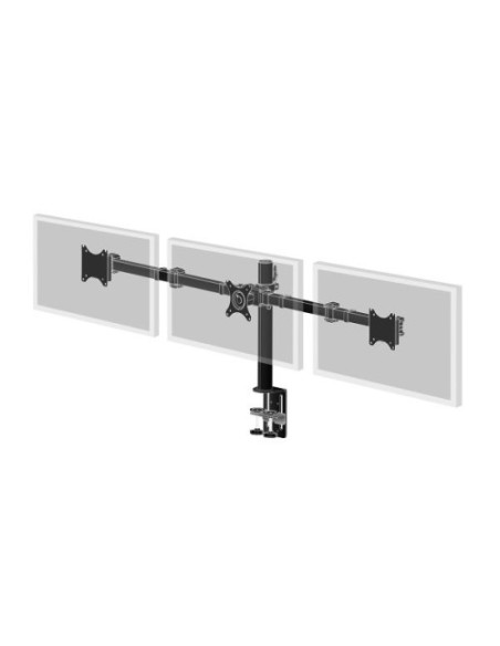 (ULTIMAS UNIDADES)IIYAMA FLEXIBLE DESK MOUNT FOR TRIPPLE MONITOR. DESK MOUNT WITH CLAMP. MONITOR SIZE 10~27", VESA 75X75 OR 100X