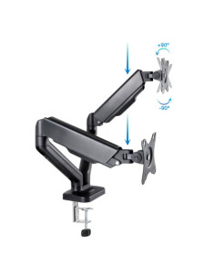 TOOQ SOPORTE MESA PANT. GIRA INCLI 2 BRAZOS 17-32 NEGRO 2