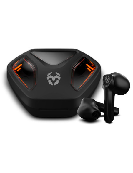 KROM AURICULARES + MIC GAMING KALL IN EAR BLUETOOTH. ESTUCHE CARGA. NEGRO