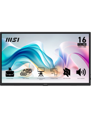 MSI MONITOR PRO MP165 E6. 15.6" 1920x1080 IPS...