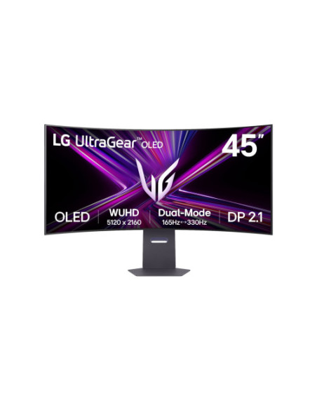 LG MONITOR GAMING ULTRAGEAR OLED 45'', 5K2K, DUAL MODE (165/330HZ), 0,03 MS