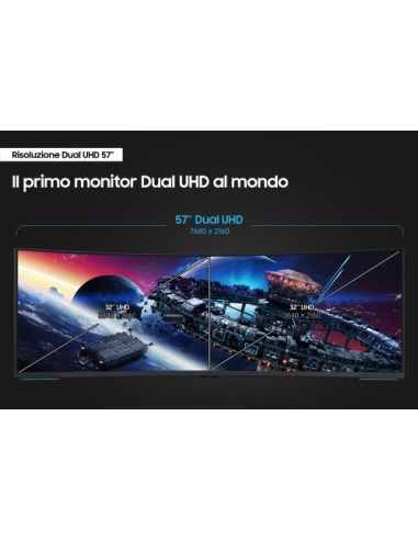 SAMSUNG MONITOR GAMING ODYSSEY NEO G9 57” DUAL...