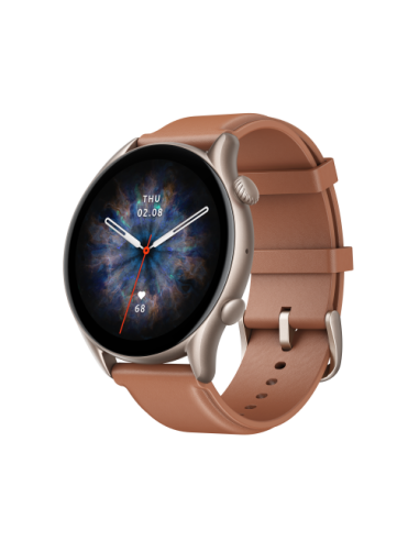 (D) AMAZFIT GTR 3 PRO BROWN LEATHER