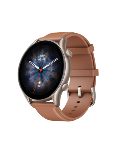 (D) AMAZFIT GTR 3 PRO BROWN LEATHER