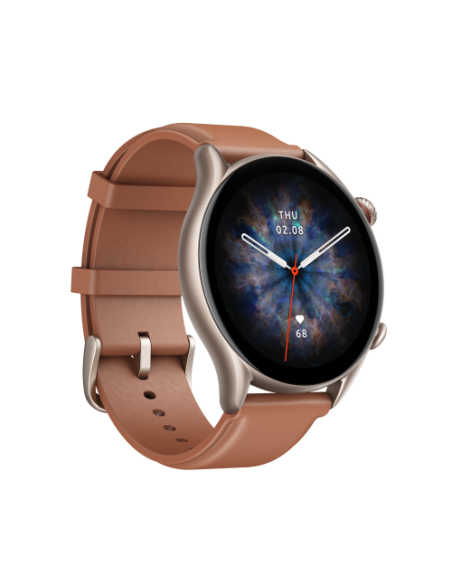 (D) AMAZFIT GTR 3 PRO BROWN LEATHER
