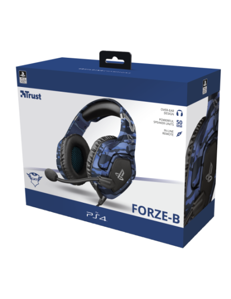 TRUST AURICULARES GAMING GXT 488 FORZE-B PS4 BLUE