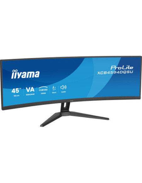 MONITOR IIYAMA PANTALLA CURVA PARA PC 113 CM (45") 5120 X 1440 PIXELES DUAL QHD LED PANEL VA USB-C HDMI DISPLAYPORT