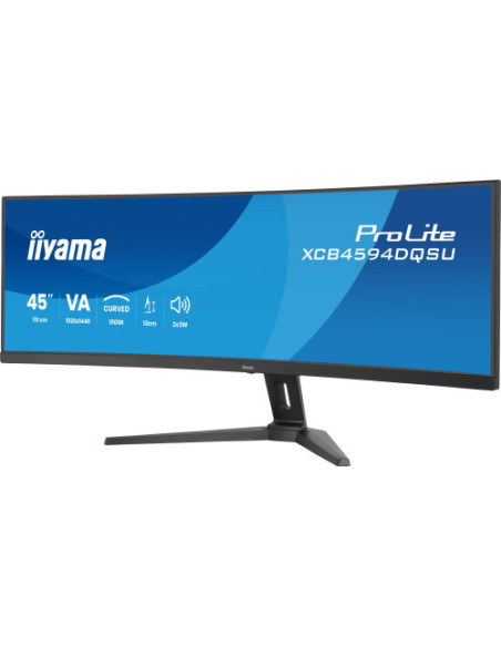 MONITOR IIYAMA PANTALLA CURVA PARA PC 113 CM (45") 5120 X 1440 PIXELES DUAL QHD LED PANEL VA USB-C HDMI DISPLAYPORT