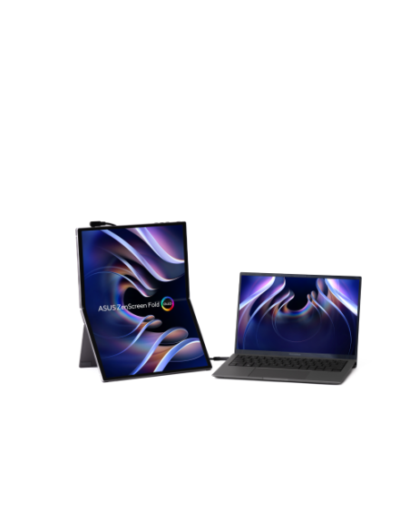 ASUS MONITOR  ZENSCREEN FOLD OLED MQ17QH PORTABLE MONITOR  17.3" QHD (2560X1920) OLED PANEL, 60HZ, PLATEADO