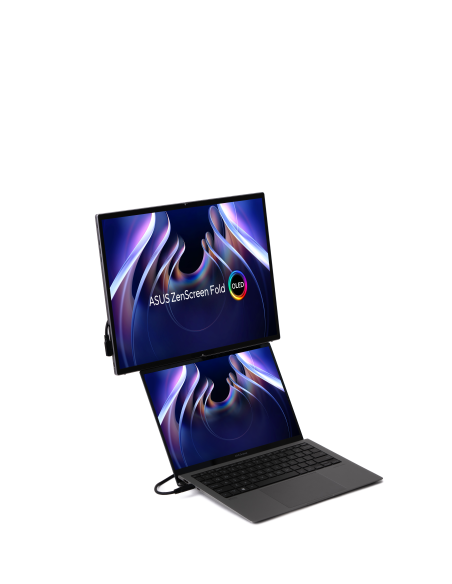 ASUS MONITOR  ZENSCREEN FOLD OLED MQ17QH PORTABLE MONITOR  17.3" QHD (2560X1920) OLED PANEL, 60HZ, PLATEADO