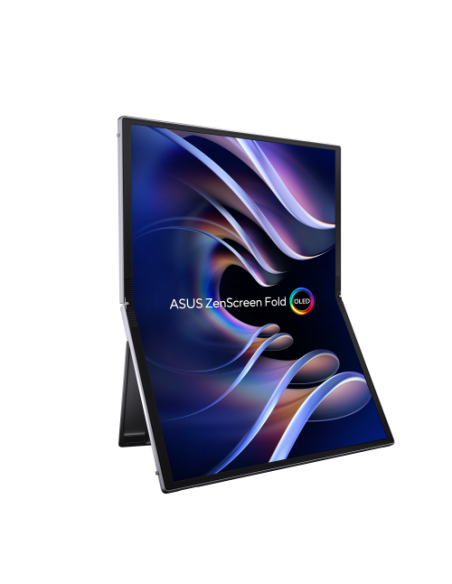 ASUS MONITOR  ZENSCREEN FOLD OLED MQ17QH PORTABLE MONITOR  17.3" QHD (2560X1920) OLED PANEL, 60HZ, PLATEADO