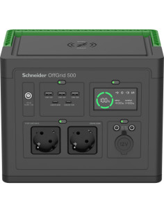 SCHNEIDER OFFGRID PORTABLE POWER STATION 500, 517 WH...