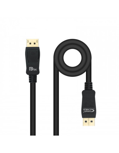 NANOCABLE CABLE DISPLAYPORT 1.4 CERTIFICADO...