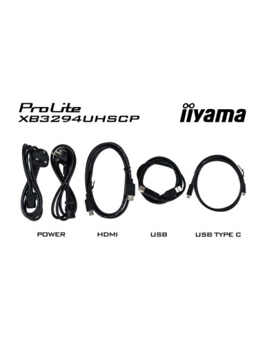 MONITOR IIYAMA, 32 PULGADAS, VA 4K BASE USB-C...