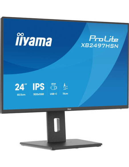 IIYAMA MONITOR 23,8" IPS, 4-SIDE SLIM BEZEL 1920X1080, 100HZ