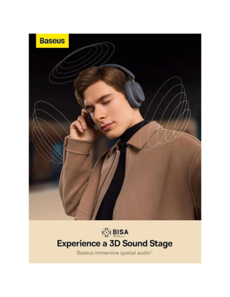 BASEUS BOWIE D05 WIRELESS HEADPHONES CLUSTER BLACK