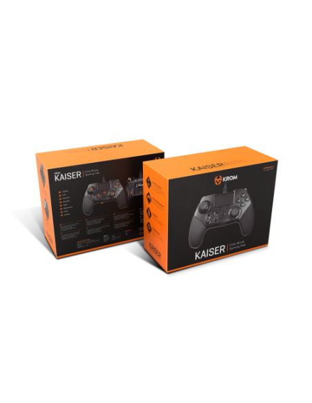KROM GAMEPAD ELITE KAISER PC/ PS3/ PS4 (NXKROMKSR)