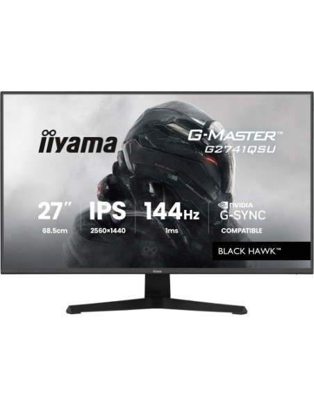 MONITOR IIYAMA 27 PULGADAS RESOLUCION WQHD (2560X1440), PANEL IPS, 1 MS (MPRT), 75 HZ, BRILLO 250, CONTRASTE 1000:1, HDMI, DISPL
