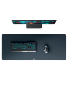 ALFOMBRILLA DE SOBREMESA XL 100 X 40 CM, GRIS TERCIOPELO...