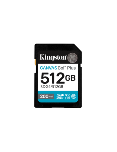 KINGSTON 512GB SDXC CANVAS GO PLUS GEN 4...