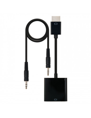 NANOCABLE CONVERSOR HDMI A SVGA+AUDIO,...