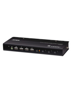 ATEN 4-PORT USB 4K HDMI KVMP SWITCH WITH USB PERIPHERAL...