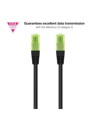 NANOCABLE CABLE RED CAT.6 UTP AWG26 CCA, NEGRO,...