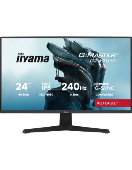 MONITOR IIYAMA 24 PULGADAS RESOLUCION FULL HD (1920X1080), PANEL IPS, 0,8 MS (MPRT), 165 HZ, BRILLO 250, CONTRASTE 1100:1, HDMI,