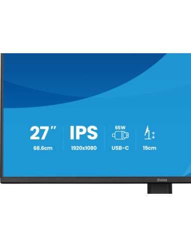 MONITOR IIYAMA, 27", IPS, 4-SIDE SLIM BEZEL...
