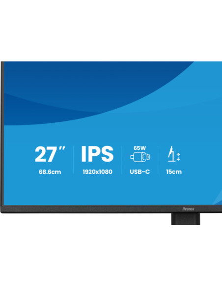 MONITOR IIYAMA, 27", IPS, 4-SIDE SLIM BEZEL 1920X1080 100HZ