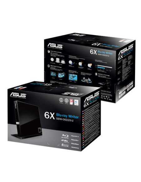 REGRABADORA BLU-RAY ASUS SBW-06D2X-U/BLK/G/AS EXTERNA SLIM RETAIL NEGRA