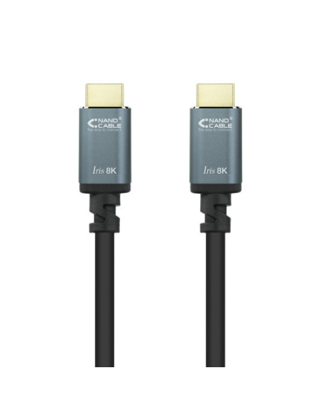 NANOCABLE  CABLE HDMI 2.1 IRIS 8K A/M-A/M NEGRO 3.0 M