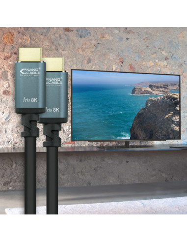 NANOCABLE  CABLE HDMI 2.1 IRIS 8K A/M-A/M NEGRO...