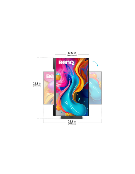 BENQ MONITOR PV3200U 32" ULTRA HD 4K LED IPS. 3840X2160. AQCOLOR. PIVOTANTE. USB-C