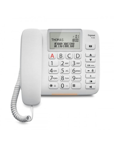 SIEMENS -GIGASET TELEFONO FIJO DL380 BLANCO